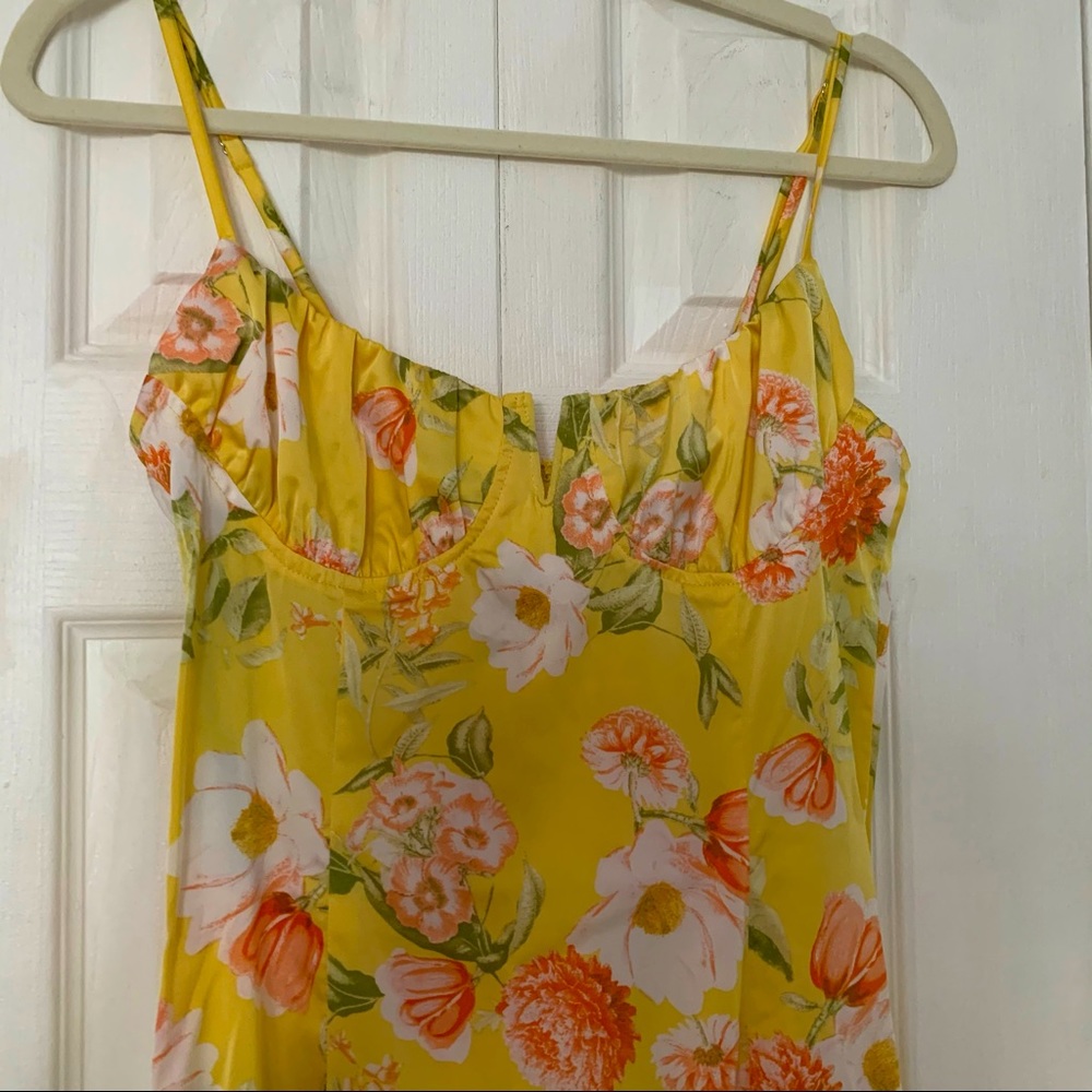 NWT - Forever 21 Satin Floral Midi Dress